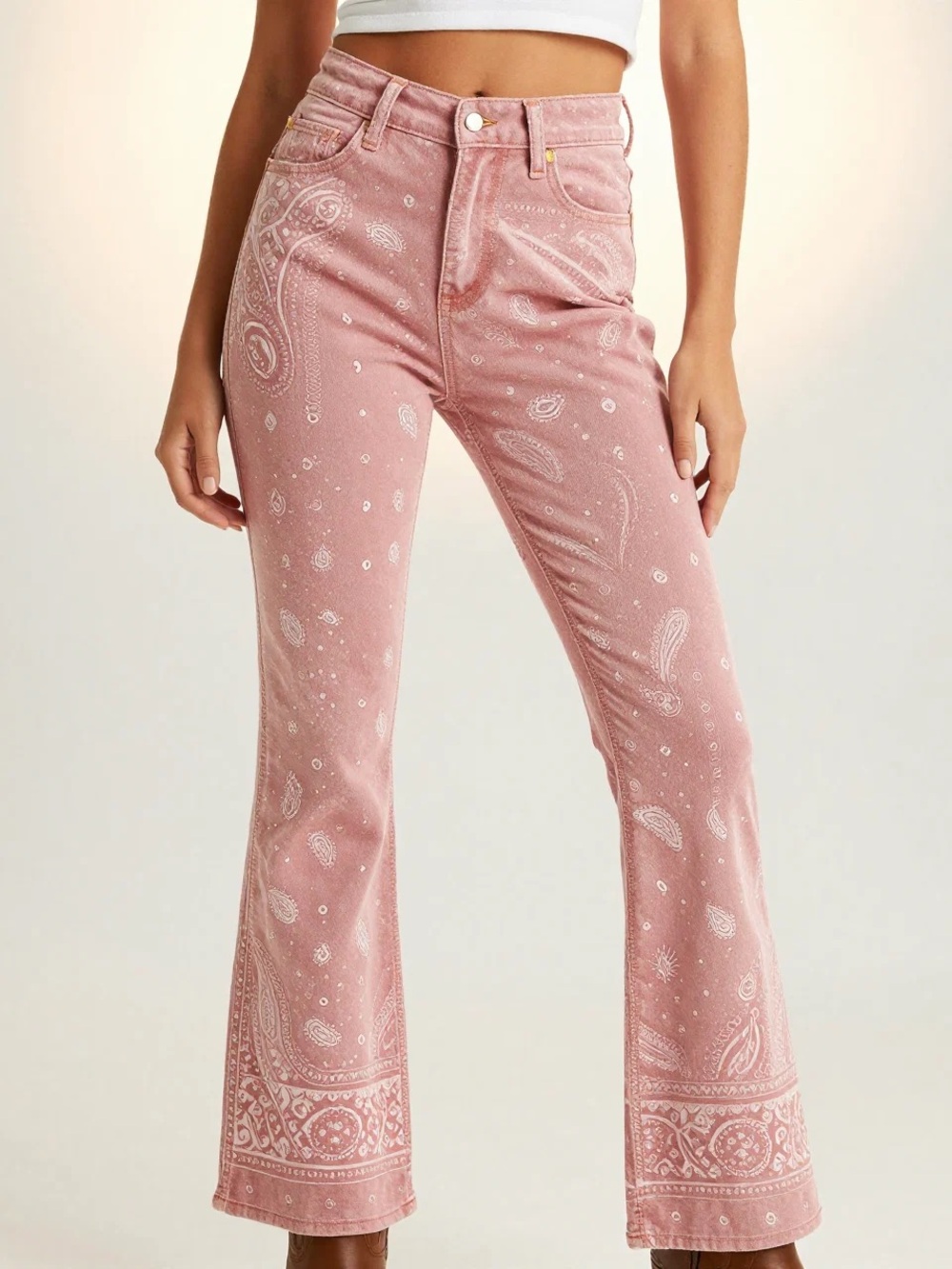 🐎Bandana Flare Jeans